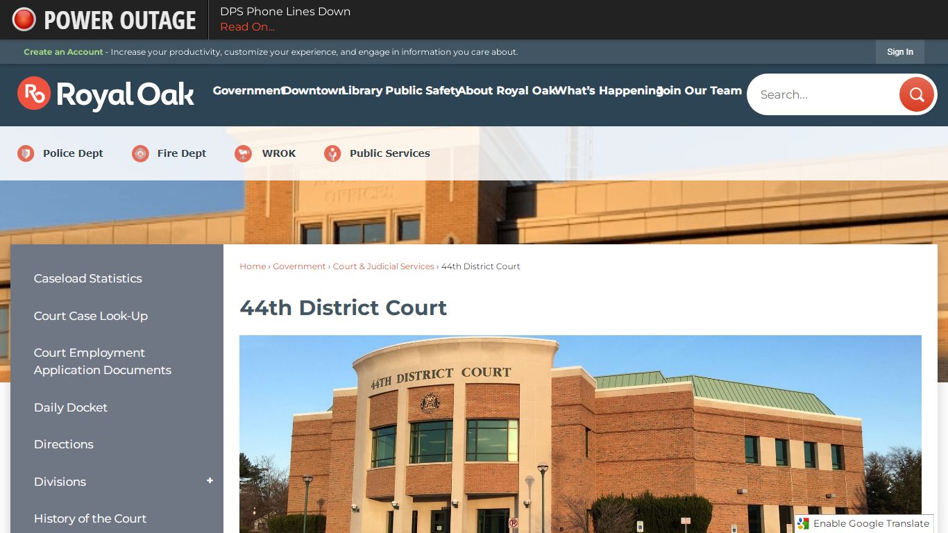 44th District Court | Royal Oak, MI