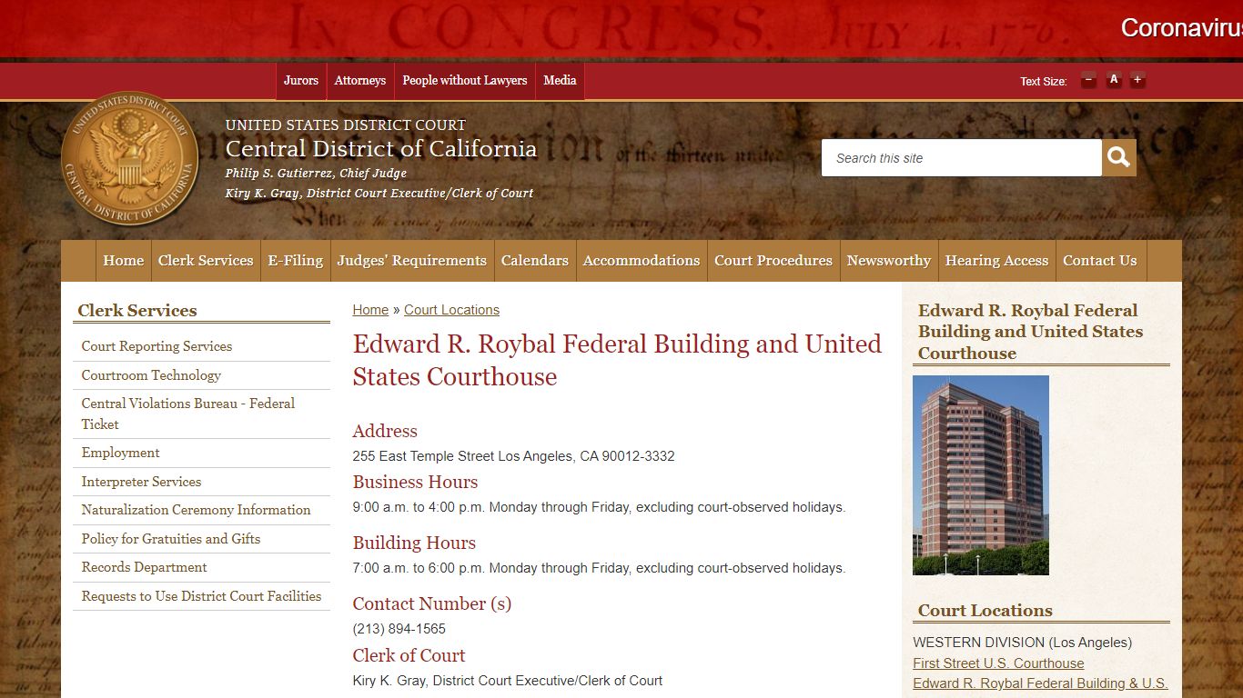 Edward R. Roybal Federal Building and United States ...